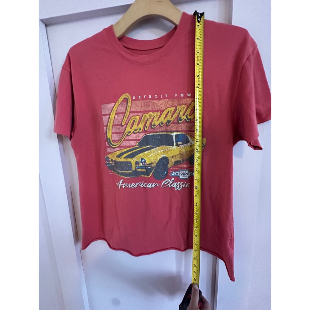 GM Official Licensed Chevrolet Camaro Graphic T-Shirt Red Detroit Power Large - Picture 4 of 7
